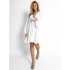 Bílé basic boho šaty RANGE (Veľkosť ONESIZE)