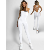Biely basic elastický overal GOELINES