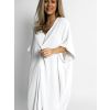 Bílá basic oversized tunika NOVASI (Veľkosť ONESIZE)