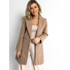 Béžový basic flaušový kabát NOAM