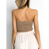 Světle hnědý basic top KARPANY (Veľkosť M/L)