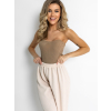 Světle hnědý basic top KARPANY (Veľkosť M/L)