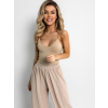 Béžové basic žebrované body BOLTANY (Veľkosť M/L)