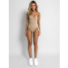Béžové basic žebrované body BOLTANY (Veľkosť M/L)