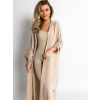Béžové basic dlhé košeľové šaty košele NESSY