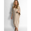 Béžové basic oversize šaty NOVASI