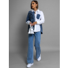 Bílá denim oversized košile MILAGROS (Veľkosť ONESIZE)
