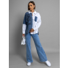 Bílá denim oversized košile MILAGROS (Veľkosť ONESIZE)