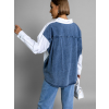 Bílá denim oversized košile MILAGROS (Veľkosť ONESIZE)