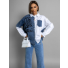 Bílá denim oversized košile MILAGROS (Veľkosť ONESIZE)