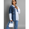 Bílá denim oversized košile MILAGROS (Veľkosť ONESIZE)