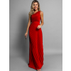 Červené spoločenské dlhé šaty SUNTILS
