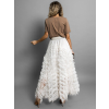 Hnědé bavlněné tričko TOLISE s potiskem (Veľkosť ONESIZE)