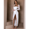 94695 2 bile spolecenske trpytive saty karmenta s flitry