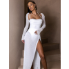 94695 5 bile spolecenske trpytive saty karmenta s flitry