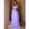 94776 fialove tylove plesove saty ariadna s volanky