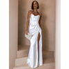 Biele dlhé plesové elegantné šaty VOLINET
