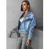 Modrá džínsová krátka bunda BELKACIAM