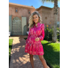 Ružové volánikové šaty EMIRKAN