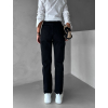 Čierne mom jeans džínsy DOGAN s vysokým pásom