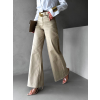 97272 3 bezove wide leg siroke dziny tokat s vysokym pasem