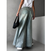 Modrozelené extra wide leg široké džínsy AKIHIKO