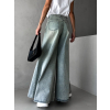 Modrozelené extra wide leg široké džíny AKIHIKO (Veľkosť L)