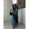 97302 1 modre stylove dziny calume do zvonu s vysokym pasem