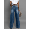 97029 6 modre trpytive siroke wide leg dziny feros s kaminky