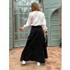 Černá dlouhá džínová sukně SOGONUS na knoflíky (Veľkosť L)