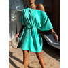 Mentolové oversize elegantné šaty GRANDIE