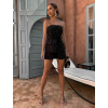 Čierny kraťasový elegantný komplet HULVA