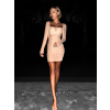 98658 nude trpytive sitovane saty rinate s kaminky