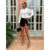 Čierna krátka mini sukňa sukňa BERRAK