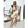 Béžové elegantné šaty AZENIT