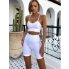 98736 4 bily sportovni elasticky komplet letis