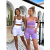 98736 bily sportovni elasticky komplet letis