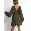 Khaki krátké basic boho šaty RANGE (Veľkosť ONESIZE)