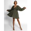 Khaki krátké basic boho šaty RANGE (Veľkosť ONESIZE)
