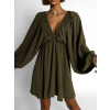 Khaki krátké basic boho šaty RANGE (Veľkosť ONESIZE)