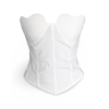Biely elegantný korzetový top MERT