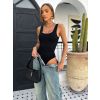 Černé basic stahující elastické body NOLITEL (Veľkosť L/XL)