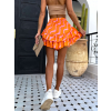 Oranžová volániková letná sukňa IRKANT