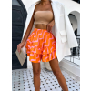 Oranžová volániková letná sukňa IRKANT