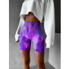 Fialové push up elastické kraťasy LITERALIT
