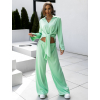 Zelené elegantní široké kalhoty ELIZON (Veľkosť ONESIZE)