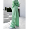 Zelené elegantní široké kalhoty ELIZON (Veľkosť ONESIZE)