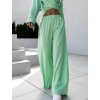 Zelené elegantní široké kalhoty ELIZON (Veľkosť ONESIZE)