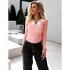 Ružový svetrík s golierom DARATE