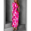 Ružové dlhé elegantné šaty KAROT